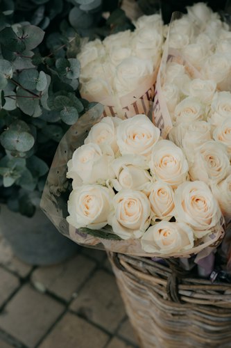 Gift Basket with Flowers